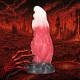 SPACE NIGHT FIEND - SILICONE DILDO - RED/WHITE