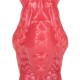SPACE NIGHT FIEND - SILICONE DILDO - RED/WHITE