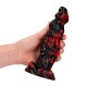 DILDO MONSTER EM SILICONE HELL NIGHT FIEND VERMELHO/PRETO OUCH!