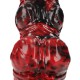 DILDO MONSTER EM SILICONE HELL INVADER VERMELHO/PRETO OUCH!