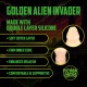 GOLDEN ALIEN INVADER - SILICONE DILDO - GOLDEN
