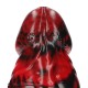 DILDO MONSTER EM SILICONE DEMON MASTER VERMELHO/PRETO OUCH!