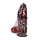 DEMON MASTER - SILICONE DILDO - RED/BLACK