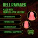 HELL RAVAGER - SILICONE DILDO - RED