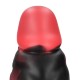INFERNAL DEMON - SILICONE DILDO - RED/BLACK