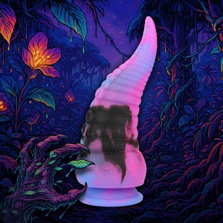 DILDO MONSTER EM SILICONE DEEP RISER ROXO OUCH!