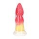 PLUG ANAL MONSTER EM SILICONE WHIPPED BERRY VERMELHO/AMARELO OUCH!