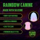 PLUG ANAL MONSTER EM SILICONE RAINBOW CANINE RAINBOW OUCH!