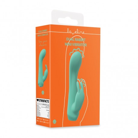 MINI DUAL RABBIT VIBRATOR - GREEN