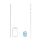 ESTIMULADOR AIRTAP COMPACTO COM ACESSÓRIOS DREAMSICLE AZUL LOVELINE 