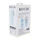 AURIE - AIRTAP VIBRATOR WITH TWO HEAD ATTACHMENTS - BLUE