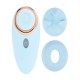AURIE - AIRTAP VIBRATOR WITH TWO HEAD ATTACHMENTS - BLUE