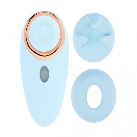 ESTIMULADOR AIRTAP COM ACESSÓRIOS AURIE AZUL LOVELINE 