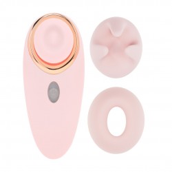 ESTIMULADOR AIRTAP COM ACESSÓRIOS AURIE ROSA LOVELINE 