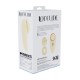 AURIE - AIRTAP VIBRATOR WITH TWO HEAD ATTACHMENTS - YELLOW