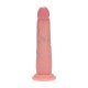 DUAL DENSITY SILICONE REALISTIC SLIDING SKIN DILDO - 7 / 18,5 CM - FLESH