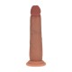 DUAL DENSITY SILICONE REALISTIC SLIDING SKIN DILDO - 7 / 18,5 CM - TAN