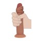 DILDO REALÍSTICO DUAL DENSITY SILICONE SLIDING SKIN 8 /20.5 CM TAN REALROCK