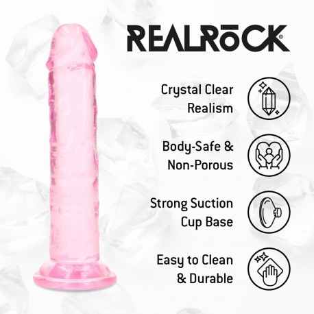 DILDO REALÍSTICO 5 /12.7 CM ROSA REALROCK