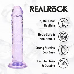 DILDO REALÍSTICO 5 /12.7 CM ROXO REALROCK