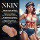 PINUP DOLLS - AIRFORCE BRAT BONNIE BOMBSHELL - TPE LARGE MASTURBATOR - 355G - TAN