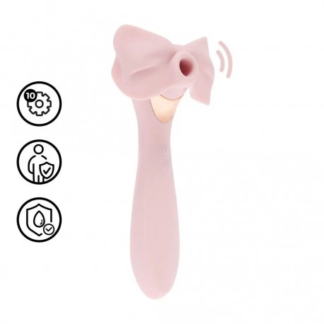 VIBRADOR COM ACESSÓRIOS AIRTAP WAND ROSA LOVELINE