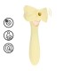 VIBRADOR COM ACESSÓRIOS AIRTAP WAND AMARELO LOVELINE