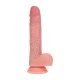 VIBRADOR DUAL DENSITY SILICONE REALISTIC THRUSTING 7 /17.8 CM FLESH REALROCK