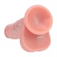 VIBRADOR DUAL DENSITY SILICONE REALISTIC THRUSTING 7 /17.8 CM FLESH REALROCK