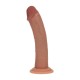VIBRADOR REALÍSTICO DUAL DENSITY SILICONE CURVED 8 /20.3 CM TAN REALROCK