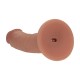 VIBRADOR REALÍSTICO DUAL DENSITY SILICONE CURVED 8 /20.3 CM TAN REALROCK