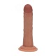 VIBRADOR REALÍSTICO DUAL DENSITY SILICONE CURVED 6 /15.5 CM TAN REALROCK