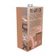 VIBRADOR RECARREGÁVEL COM TESTÍCULOS DUAL DENSITY  LIQUID SILICONE CURVED 7 /18 CM FLESH REALROCK