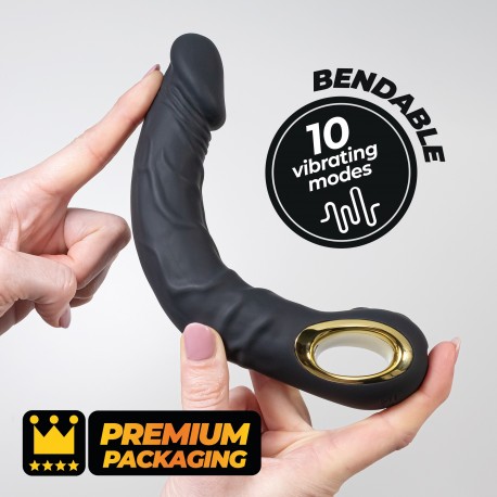 VIBRADOR FLEXÍVEL MAGNUS BEND PRETO CRUSHIOUS