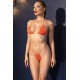 BIQUÍNI DE STRASS CR-4898 LARANJA CHILIROSE
