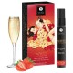 SPRAY PARA SEXO ORAL COM AROMA CHAMPANHE/MORANGO WAVES OF PLEASURE 20 ML SHUNGA
