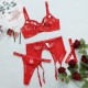 CONJUNTO DE 3 PEÇAS DIAMOND NET VERMELHO DE NAMOUR 