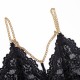 CONJUNTO DE 3 PEÇAS LACE CUT-OUT PRETO DE NAMOUR 