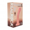 DUAL DENSITY SILICONE CURVED REALISTIC DILDO WITH SUCTION CUP - 8 / 20,5 CM - FLESH