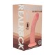 DUAL DENSITY SILICONE CURVED REALISTIC DILDO WITH SUCTION CUP - 7 / 18,5 CM - FLESH