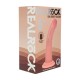 DUAL DENSITY SILICONE CURVED REALISTIC DILDO WITH SUCTION CUP - 6 / 15,5 CM - FLESH