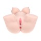 BODYFORMS - AVELINE LUXE - DUAL ENTRY VIBRATING MASTURBATOR - 14 KG / 30.9 LBS - FLESH