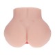 BODYFORMS - MIA HART - DUAL ENTRY VIBRATING MASTURBATOR - 2,5 KG / 5.7 LBS - FLESH