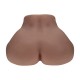 BODYFORMS - CLARA VOSSIN - DUAL ENTRY VIBRATING MASTURBATOR - 6,3 KG / 14.1 LBS - BROWN