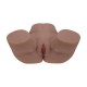BODYFORMS - CLARA VOSSIN - DUAL ENTRY VIBRATING MASTURBATOR - 6,3 KG / 14.1 LBS - BROWN