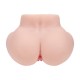 BODYFORMS - VIVICA LENORE - DUAL ENTRY VIBRATING MASTURBATOR - 3,5 KG / 7.7 LBS - FLESH