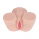BODYFORMS - RINA BROOKS - DUAL ENTRY VIBRATING MASTURBATOR - 2,4 KG / 5.4 LBS - FLESH
