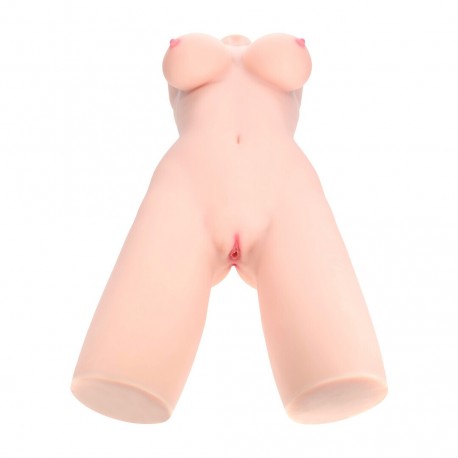 BODYFORMS - LYLA ROSE - POSABLE DUAL ENTRY VIBRATING MASTURBATOR - 21 KG / 46.3 LBS - FLESH