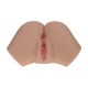 BODYFORMS - VALENTINA VELLURE - DUAL ENTRY VIBRATING MASTURBATOR - 4,2 KG / 9.3 LBS - TAN