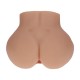 BODYFORMS - NINA VALE - DUAL ENTRY VIBRATING MASTURBATOR - 2,5 KG / 5.7 LBS - TAN